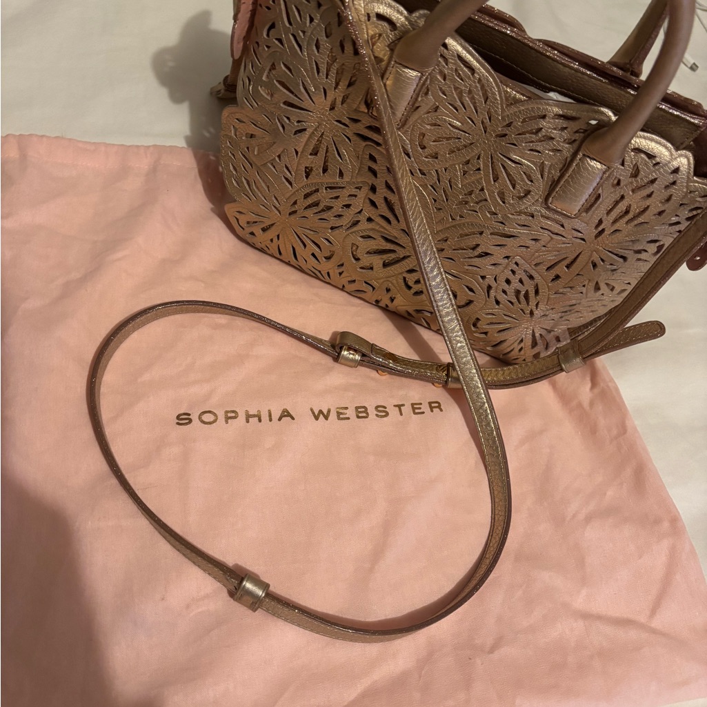 Sophia Webster Rose Gold Butterfly Bag